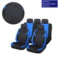 thumbnail image 2 of AUTOPLUS Funda universal para asiento de coche, color azul, con entramado de tela de diamante negro, accesorios para el interior del coche, compatible con la mayoría de los coches, SUV y furgonetas, 2 of 5