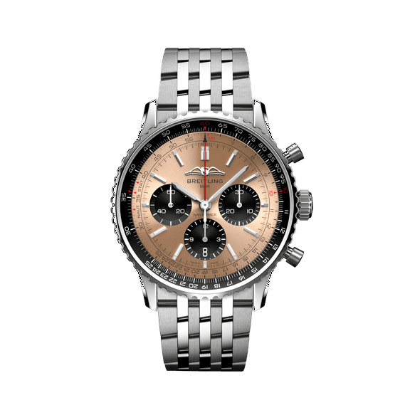 Breitling Navitimer B01 Chronograph 43 Copper Dial Steel Men's Watch AB0138241K1A1
