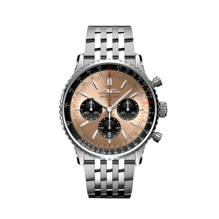 Breitling Navitimer B01 Chronograph 43 Copper Dial Steel Men's Watch AB0138241K1A1