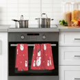 thumbnail image 5 of Dreamtimes Christmas Snowman Cotton Hand Towel Set of 2, Highly Absorbent Soft Fingertip Towels for Bathroom Kitchen Hotel Gym Spa, 16 x 28 Inch, 5 of 7