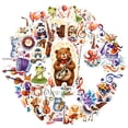 thumbnail image 2 of 35pcs-50pcs Cute Musical Stickers Animal Band Stickers Cartoon Instrument Stickers for Laptops Notebooks Suitcases, 2 of 9