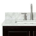 thumbnail image 3 of Ariel Stafford 30.5 In. Single Rectangle Sink Vanity With Carrara White Marble Countertop W/0.75" Edge In Espresso, 3 of 9