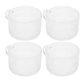 thumbnail image 3 of Taza de cristal de 4 Uds., taza de desayuno en relieve de estilo del norte de Europa, mango Retro, taza de té transparente con leche y café con leche, 4 Uds. Estilo de punto ondulado, 3 of 10