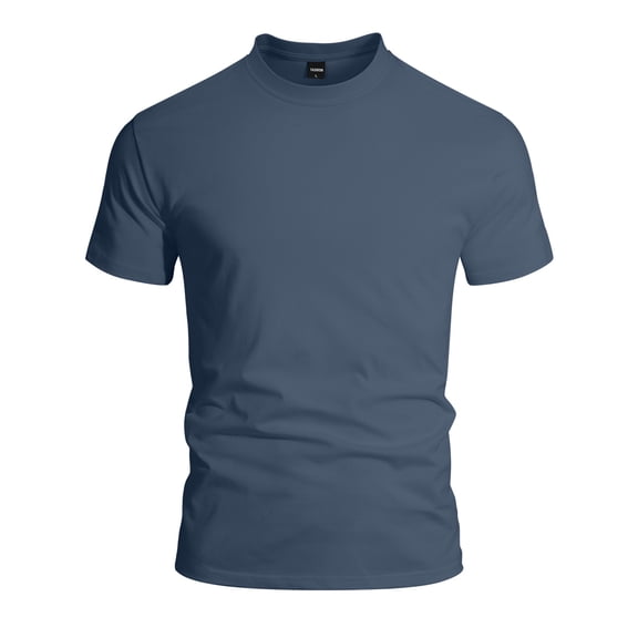 LTTVQM Shirt for Men - Short Sleeve Crew Neck Soft Fitted Elastic Tees Fresh Summer Spring Classic Fit Tshirts Color 8 Navy 3XL