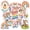 3A-50pcs, variant on 35pcs-50pcs Colorful Stickers Kids Stickers Rainbow Decals Funny Stickers for Notebooks Laptops Suitcases