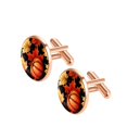 thumbnail image 2 of Pumpkin Men's Stainless Steel Cufflinks, for Formal Attire, Dress Shirts, and Special Occasions, 2 of 6