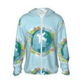 thumbnail image 2 of Lsque Dreaming Travel UPF 50+ Lightweight Sun Protection Men's Women's Long Sleeve Shirt, Hoodie Performance -Medium, 2 of 9