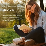 Vitanica Rhodiola Rosea Root Extract 200mg, Dr. Formulated, 3% Rosavins & 1% Salidroside, Rhodiola Root 85mg, Vegan, 60 Capsules (Rhodiola)