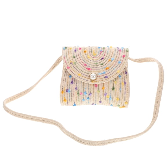BESTYASH MultiColor Cotton Rope Straw Crossbody Purse for Women's Stylish Bohemian Handbag Lightweight Summer Use