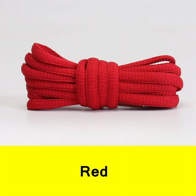 1 Paire de Lacets Demi-Cercle Espadrilles de Course Classiques Lacets Ronds Unisexe Enfants Adultes Bottes Décontractées Lacets de Tennis 100/120/140/160 cm Rouge 100 cm