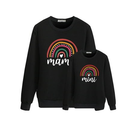 

Ma&Baby Family Parent-Child Match Sweatshirt Women Kids Long Sleeve O-neck Pullover Tops