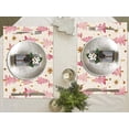 thumbnail image 5 of Christmas Placemats Set of 6, 12x18 Inch Pink Merry Christmas Trees Heat-Resistant Place Mats, Seasonal Winter Table Decors for Farmhouse Kitchen Dining Xmas Holiday Party, 5 of 6