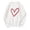White 1, variant on Kaemgyyd Women's Heart Sweatshirt Valentine's Day Long Sleeve Casual Loose Pullover Vintage Cute Crewneck Tops