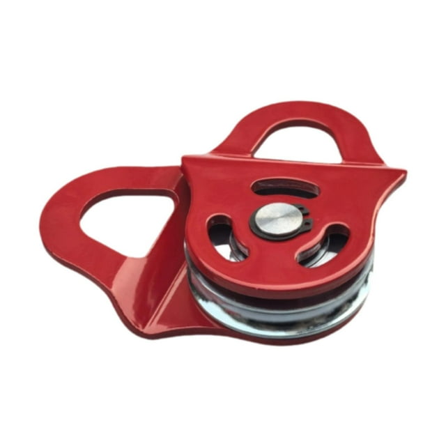 koolsoo Bloc de Remorquage Robuste 6 Tonnes Agricole Industriel pour Garage Camion Tout-Terrain, Rouge