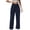 Navy, variant on AGKIZG Women Solid Color Corduroy Sweatpants with Pockets Elastic Waist Soft able Casual Daily Wear Long Trousers