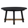 thumbnail image 5 of Steve Silver Aubrey Modern Round Dining Table with Canted Legs, Black, 5 of 6