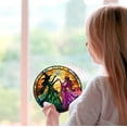 thumbnail image 3 of Wicked Sun Catcher Stained Glass Window Hanging Musical Movie Fan Gifts for Women Wicked Merch Wall Decor Handmade Sun Catcher Decoration for Garden Home Housewarming Gifts, 3 of 5