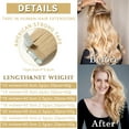 thumbnail image 5 of SEGO Blonde Tape in Hair Extensions 100% Real Remy Human Hair Long Straight Silky Thick Hair Gold Hair Acessories Black/Pink/Purple/Red Hair, 5 of 9