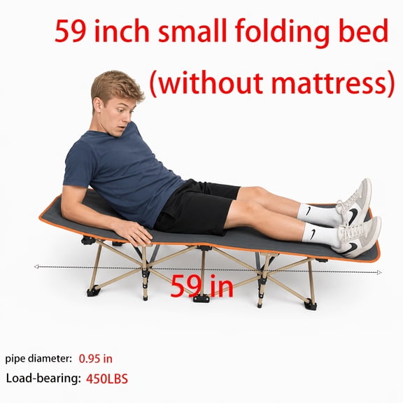 10 Leg Folding Camping Folding Bed, Portable Folding Bed, Suitable for Camping, Backyard, Travel, Guests, and Outdoor Use