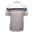thumbnail image 4 of Playera Polo George Para HombrePique de Rayas Beige Talla G, 4 of 4