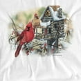 thumbnail image 2 of Wildlife T-Shirt Cardinals Rustic Retreat Unisex Graphic Tee For Men & Women, 2 of 7
