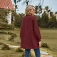 thumbnail image 4 of Casual Longline Cardigan for Women Fall Loose Open Front Long Sleeve Outerwear, 4 of 5
