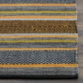 thumbnail image 3 of SAFAVIEH Montauk Rothesay Striped Soft Braided Cotton Area Rug, Navy/Multi, 5' x 8', 3 of 6