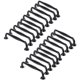 thumbnail image 1 of 20 black door handles, kitchen cabinets, drawers, bedroom pull handles center distance 96mm (20 tube model -96 hole distance) white, 1 of 5