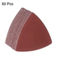 thumbnail image 3 of Unique Bargains 60 Packs 320 Grits 80mm Aluminum Oxide Triangular Hook & Loop Sandpapers Sanding Pads, 3 of 6