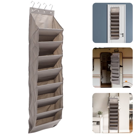 SWETRACE 1Pack Multi Layer Organizer Hanging Bag Door Back Shoe Storage Bag 130X41X18CM Size