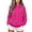 Hot Pink, variant on CAIXIA Game Day Sweatshirt for Women Football Funny Graphic Print Hoodies Casual Fall Season Pullover Tops with Pockets