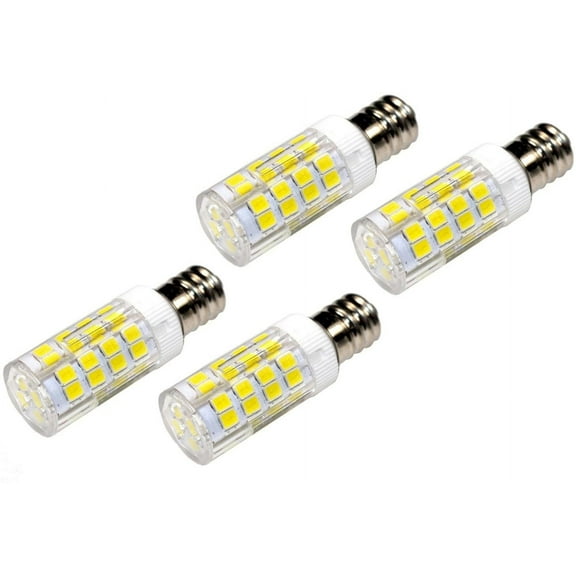 HQRP 4-Pack E12 110V LED Light Bulb Cool White for Elna 100/200 / 220/250 ; Elnalock 604E / 614DE / 624DS Sewing Machine