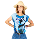 thumbnail image 1 of BLUSA DE MUJER DE MANGA CORTA DISEÑO UNICO ESTAMPADO UNITALLA, 1 of 5