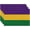 no105, variant on Mardi Gras Mask Purple Green Placemats Set of 4, Carnival Confetti Tabletop Dining Table Place Mats Home Kitchen Decor, New Orleans Masquerade Party Holiday Rustic Decoration 12 x 18 Inch