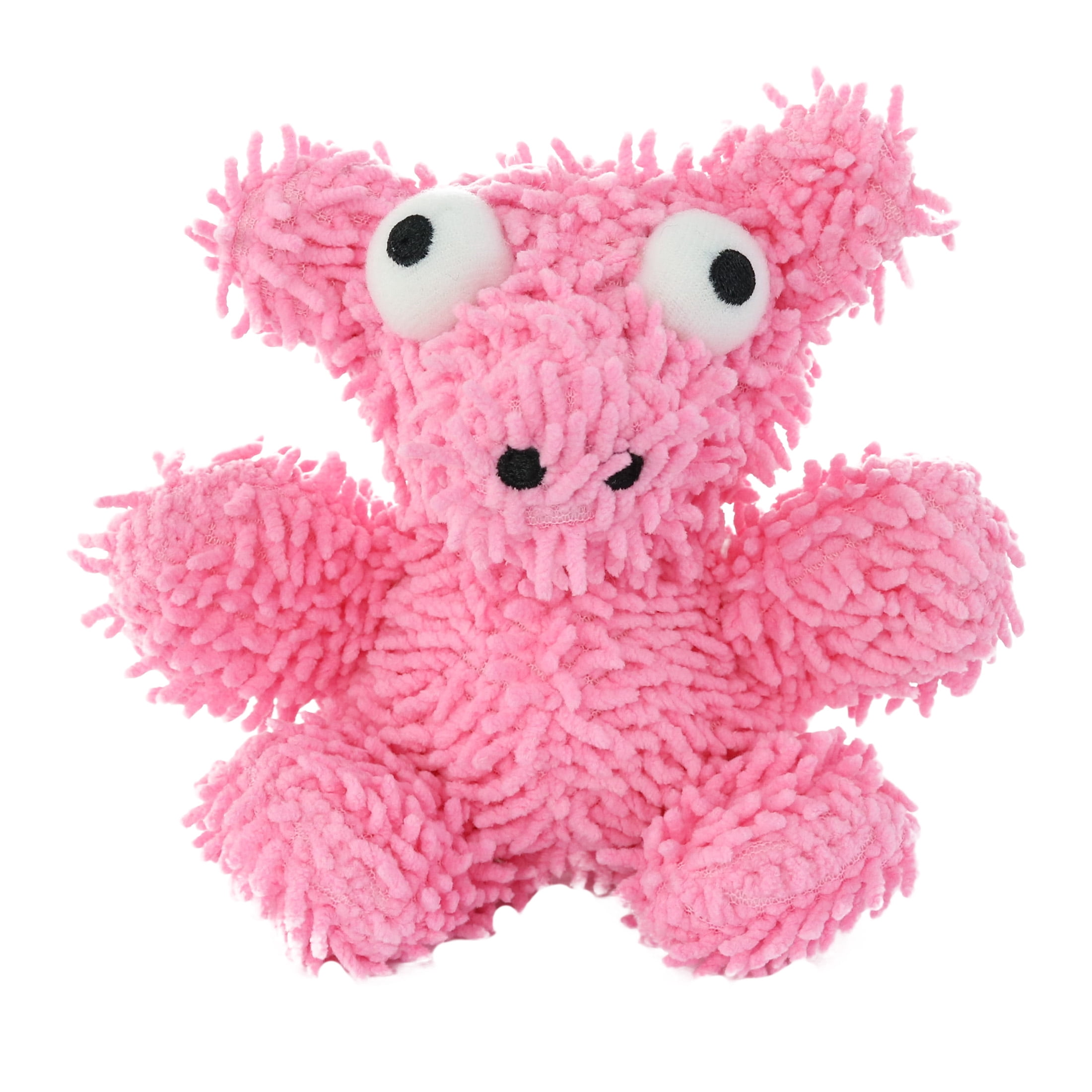 Mighty Jr MicroBall Elephant, Monster and Pig Durable Plush Squeaky Dog Toy, 3 Pack