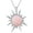 K_Rose Quartz, variant on SISGEM Sun Turquoise Pendant Necklace, 925 Sterling Silver Genuine Gemstones Western Jewelry Gift for Women