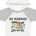 thumbnail image 4 of Inktastic My Mawmaw Loves Me with Sloth and Hearts Boys or Girls Baby Bodysuit, 4 of 5