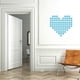 thumbnail image 4 of 100Pcs Blue Acrylic Mirror Wall Sticker for Decor in Heart Shape Design, 4 of 5