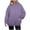 Purple, variant on UJNDER Plus Size Hoodies for Women Solid Color Pocket Pullover Long Sleeve Casual Autumn Winter Yellow XXXL