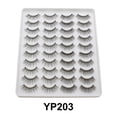 thumbnail image 2 of 【Kit de 20 pares】Pestañas postizas 3D de alta calidad, 2 estilos combinados (YP203) - ¡Resalta tu mirada con elegancia natural! Perfectas para fiestas, bodas o citas. Fácil aplicación y cómodas de, 2 of 6