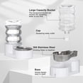 thumbnail image 3 of RIZZARI 6L Automatic Pet Waterer - Gravity-fed Stainless Steel Water Dispenser, 100% BPA Free, Leak-proof, Easy to clean - Large Capacity Feeder for Cats and Dogs, Suitable for multi-pet households, 3 of 7