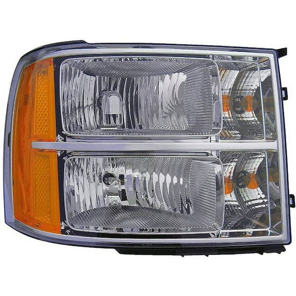Right Passenger Side Headlight Assembly - Compatible with 2007 - 2013 GMC Sierra 1500 2008 2009 2010 2011 2012