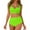 Light Green, variant on Zszcpp Tankinis Swimsuits For Women 2025 Bow Seaside Full Coverage V Neck Padded High Waisted Ruched Two Piece Swimsuit Sets Swimwear