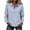 Blue, variant on Women's Long Sleeve Crew Neck Sweatshirt, Casual Loose Pullover