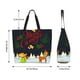 thumbnail image 5 of Balery Merry Christmas Elk Bolsa Tote Estilo Estético con Cremalleras, Bolsa de Hombro, Bolsa de Compras Grande y Plegable, 5 of 8