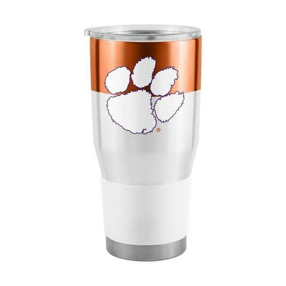 Logo Chair 123-S30T-11 30 oz NCAA Clemson Tigers Colorblock Stainless Tumbler