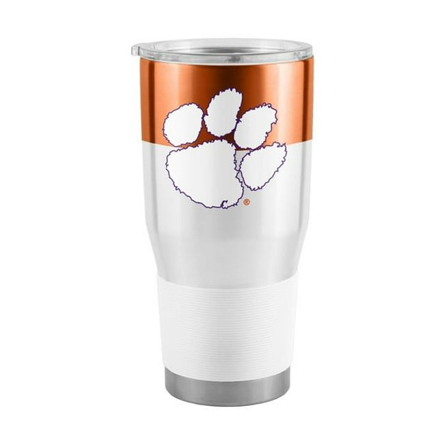 Logo Chair 123-S30T-11 Gobelet en Acier Inoxydable 30 oz NCAA Clemson Tigers à Blocs de Couleur