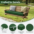 thumbnail image 6 of Kimunuk Outdoor Bench Cushion, 48" x 18" x 3.5" Waterproof Swing Cushion with Ties for Patio Porch Furniture, Green, 6 of 7