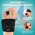 thumbnail image 2 of Promifun Hammer Toe Straightener Toe Corrector Toe Straighteners Crooked Curled Toes Foot Pain Relief,Single Hole,Black, 2 of 8