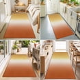 thumbnail image 4 of Hallway Runner Rug 2'x6', Burnt Orange Yellow Ombre Kitchen Runner Rugs Non-Slip Carpet Mats, Contemporary Art Abstract Aesthetics Bedside Rugs Runners Washable Floor Carpet for Bathroom Laundry Room, 4 of 8
